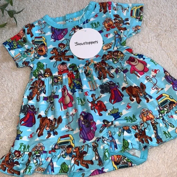 NWT Showstoppers Toy Story Disney Bamboo Twirl Dress 3-6M Baby - Picture 9 of 9